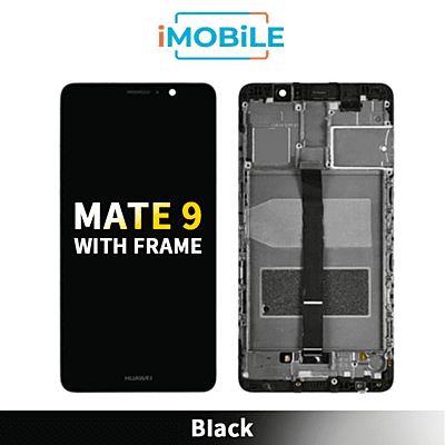 Huawei Mate 9 Compatible LCD Touch Digitizer Screen with Frame [Black]