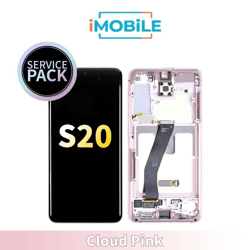 Samsung Galaxy S20 (G980) LCD Touch Digitizer Screen [Service Pack] [Cloud Pink] GH82-22131C GH82-22123c GH82-31432C
