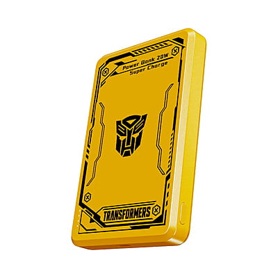 [Marketplace] Transformers Magnetic Wireless Portable 10000mAh 15W Fast Charger Power Bank Yellow TF-D02 