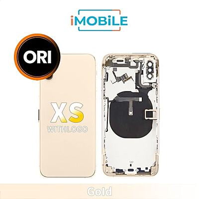 iPhone XS Compatible Full Back Housing [Secondhand Original] [Gold]