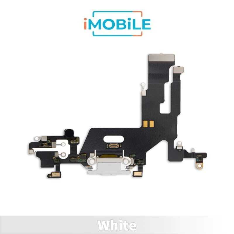 iPhone 11 Compatible Charging Port Flex Cable [White]