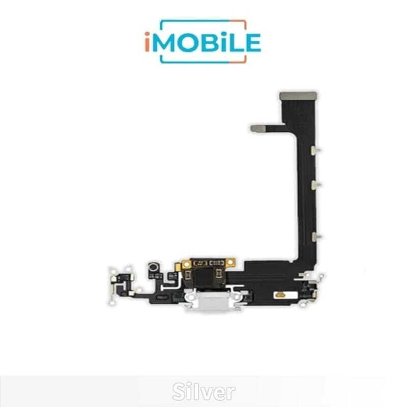 iPhone 11 Pro Max Compatible Charging Port Flex Cable [Silver]