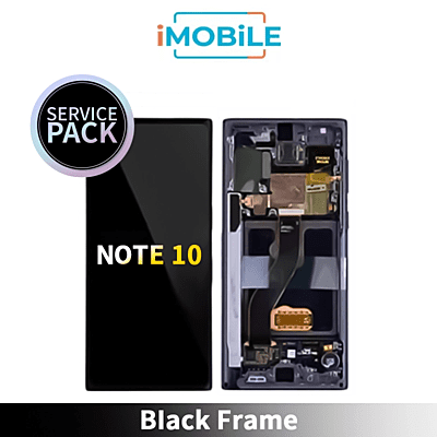 Samsung Galaxy Note 10 (N970) LCD Touch Digitizer Screen [Service Pack] [Black Frame] GH82-20818A