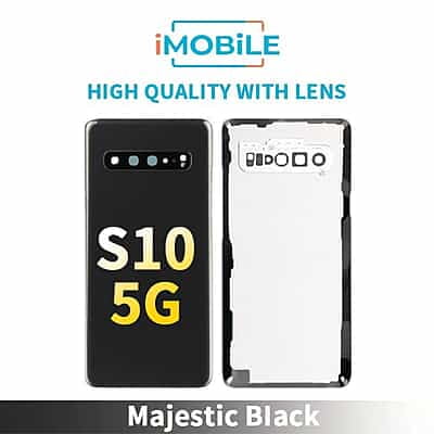 Samsung Galaxy S10 5G (G977F) Back Cover [High Quality With Lens] [Majestic Black]