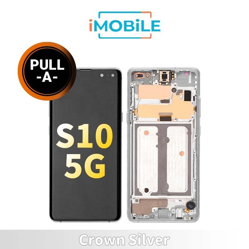 Samsung Galaxy S10 5G (G977) LCD Touch Digitizer Screen [Secondhand] [Crown Silver]