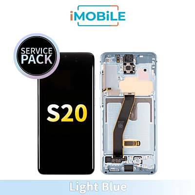 Samsung Galaxy S20 G980 LCD Touch Digitizer Screen [Service Pack] [Light Blue] GH82-22123D