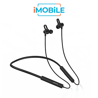 Nokia Essential E1502 Neckband Type Magnetic Wireless Sports Bluetooth 5.3 Neck Earphone , Black