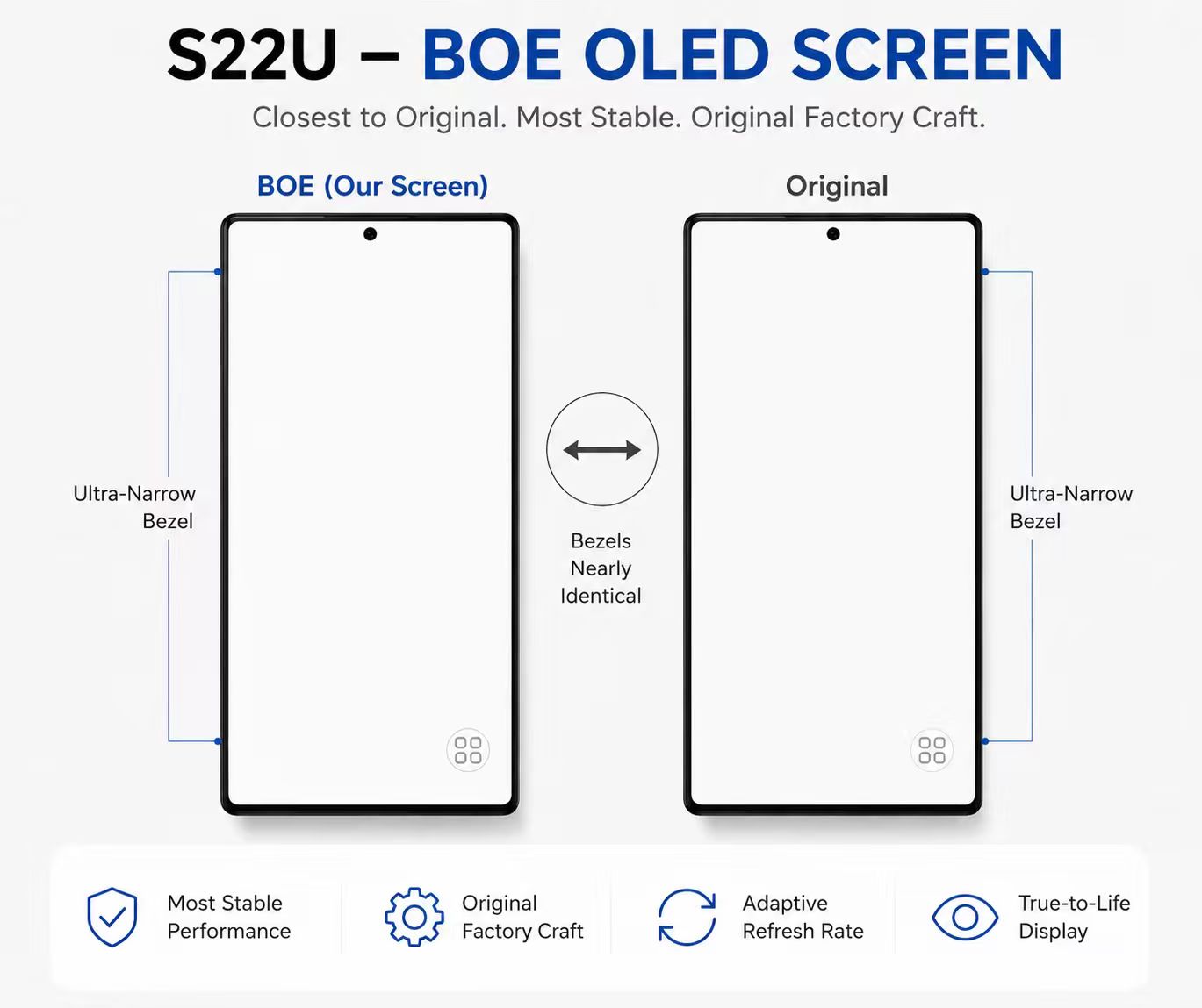 Samsung Galaxy S22 Ultra (S908) LCD Touch Digitizer Screen [Aftermarket] [Black]