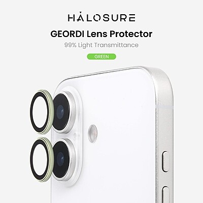 Halosure Geordi Rear Camera Lens Armour Protector (Anti-Reflection), iPhone 17 Halosure Geordi Rear Camera Lens Armour Protector (Anti-Reflection), iPhone 17