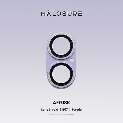 Halosure AEGISK Shield Rear Camera Lens Protector (Anti-Reflection), iPhone 17 Halosure AEGISK Shield Rear Camera Lens Protector (Anti-Reflection), iPhone 17