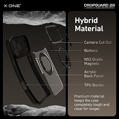 X.One [MagSafe] Dropguard 2S / 2.0 Impact Protection Kickstand Case, iPhone 17 Pro Max