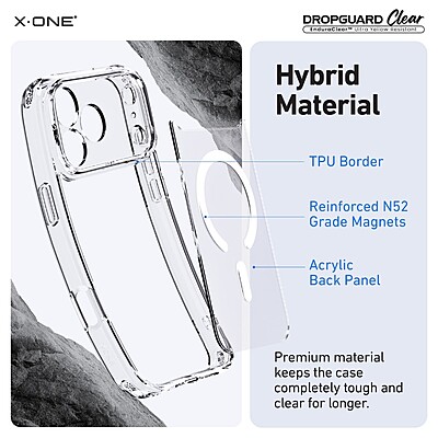 X.One [MagSafe] Dropguard Clear Impact Protection Case, iPhone 17