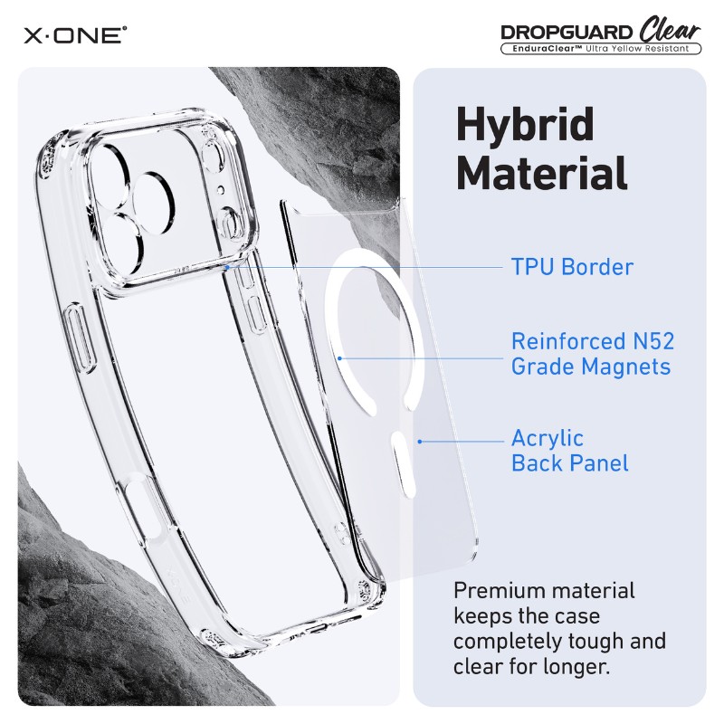 X.One [MagSafe] Dropguard Clear Impact Protection Case, iPhone 17 Air