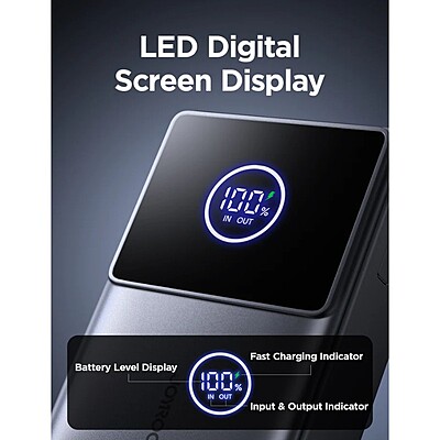 JoyRoom JR-PR1 22.5 with Built-in Retractable Cable Power Bank [1 Port + USB-C Cable]