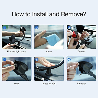 JoyRoom JR-ZS259 [Long Arm] Flexible Long Gooseneck Arm Car Mount Phone Holder (Windshield / Dashboard)