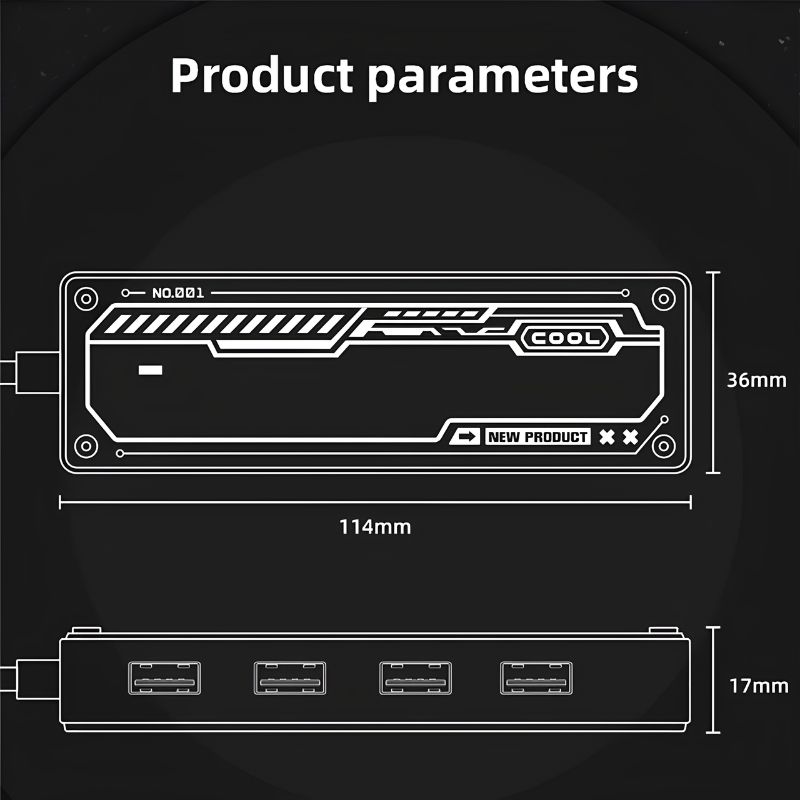 COTECi 16021 USB-C Five-in-One USB HUB [USB-C to 5 Ports]