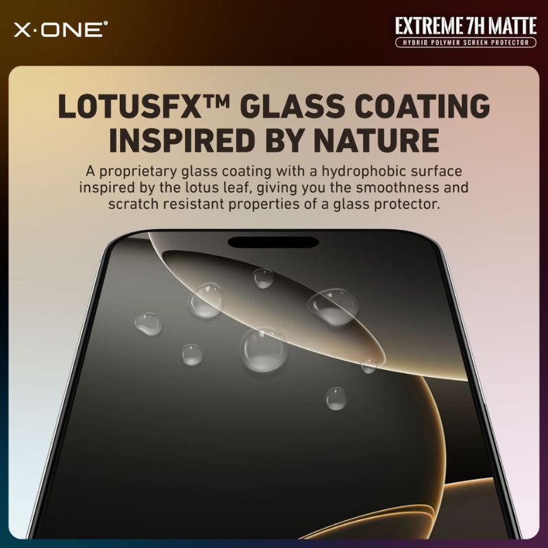 X.One [Matte] Hybrid Polymer Borderless Impact Screen Protector, iPhone 18 Pro