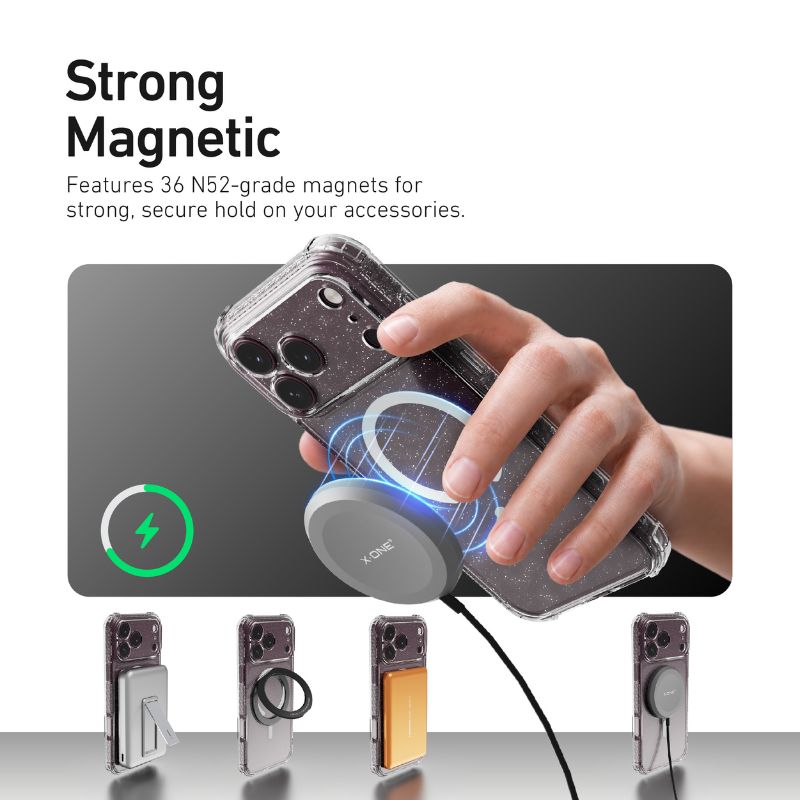 X.One [MagSafe] Glitter Clear Impact Protection Case, iPhone 18 Pro
