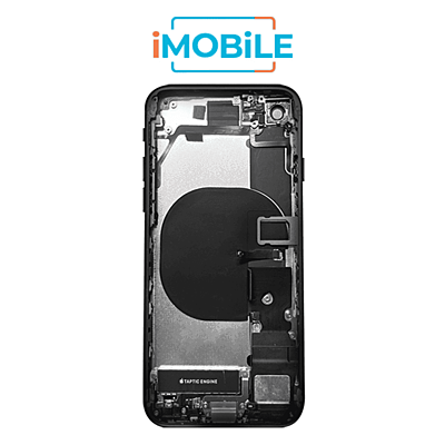 iPhone SE2 2020 Compatible Back Housing [with Small Parts] [Black]