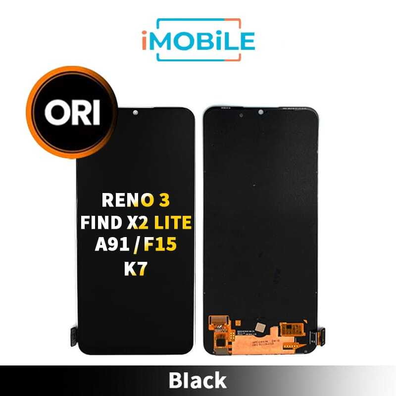 OPPO Reno 3 / Find X2 Lite / A91 / F15 / K7 LCD Touch Digitizer Screen no Frame [Black] Orignal