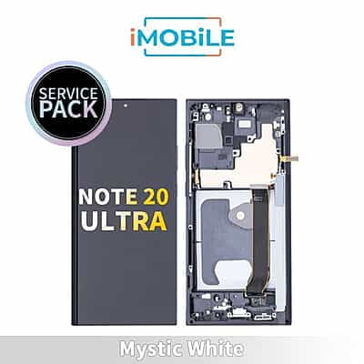Samsung Galaxy Note 20 Ultra (N985 N986) LCD Touch Digitizer Screen [Service Pack] [Mystic White] GH82-23622C GH82-23596C GH82-31461C GH82-31453C