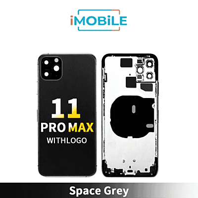 iPhone 11 Pro Max Compatible Back Housing [No Small Parts] [Space Grey]