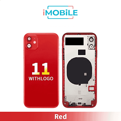 iPhone 11 Compatible Back Housing [No Small Parts] [Red]