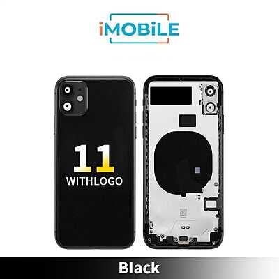 iPhone 11 Compatible Back Housing [No Small Parts] [Black]