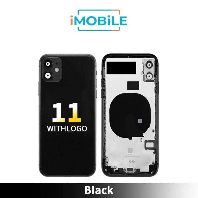 iPhone 11 Compatible Back Housing [No Small Parts] [Black]
