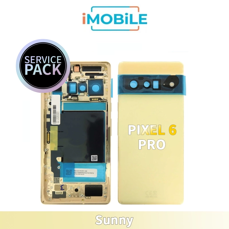 Google Pixel 6 Pro Back Housing [Sunny] Servcie Pack including Wireless Charging Pad