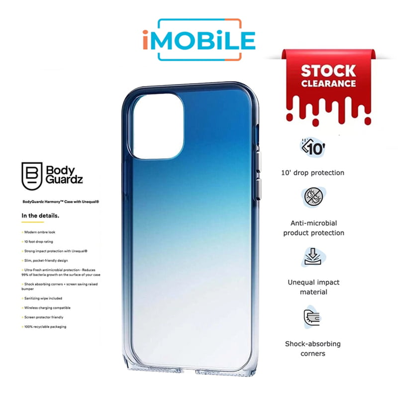 [Clearance] BodyGuardz Harmony Case for iPhone 12 Pro Max [Midnight (Blue to Clear)]