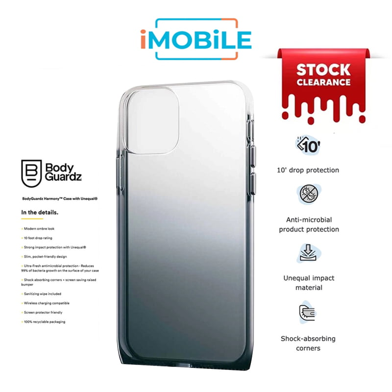 [Clearance] BodyGuardz Harmony Case for iPhone 12 Pro Max [Shade (Clear to Black)]