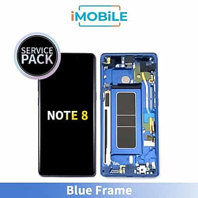 Samsung Galaxy Note 8 (N950) LCD Touch Digitizer Screen [Service Pack] [Blue Frame]