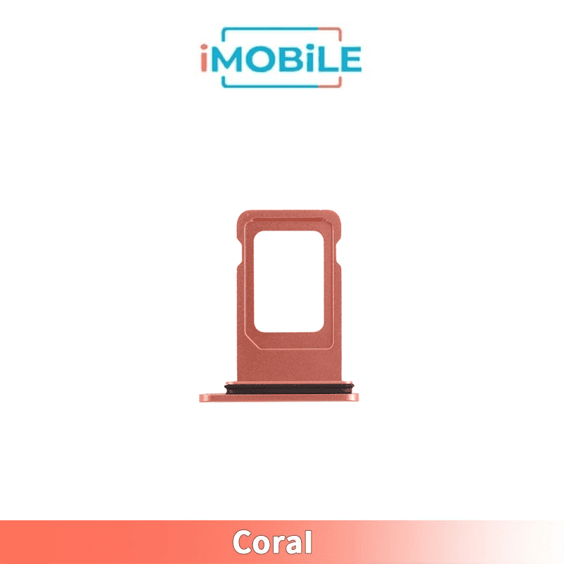iPhone XR Compatible Sim Tray [Single Sim] [Coral]
