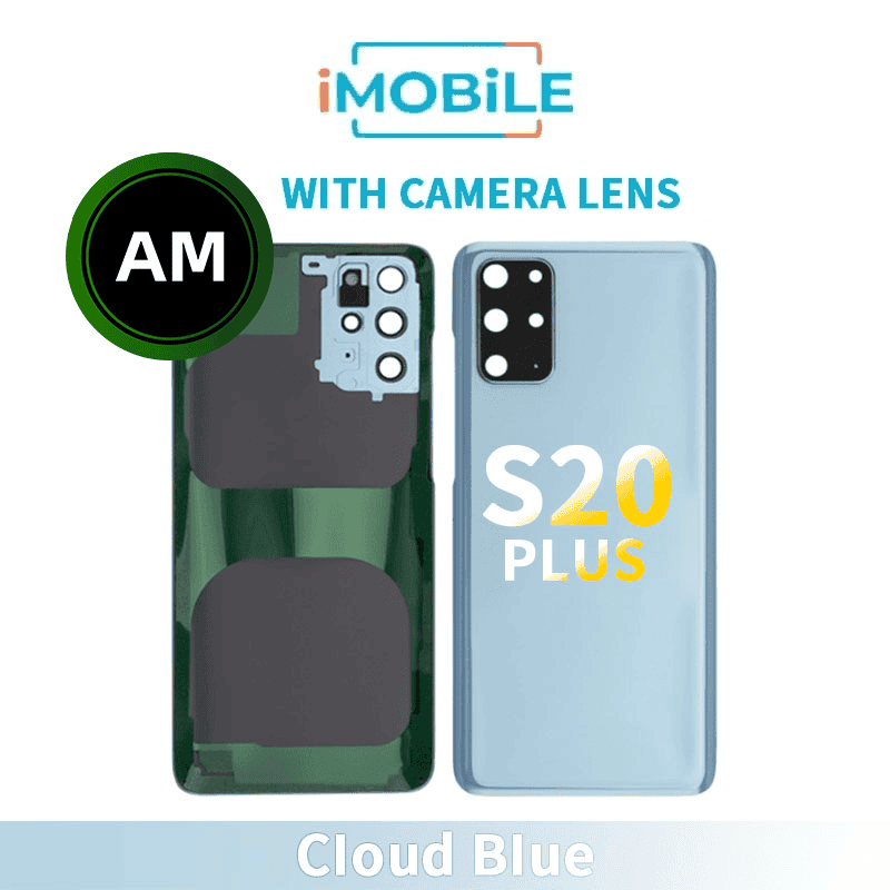 Samsung Galaxy S20 Plus (G985) Back Cover With Camera Lens [Aftermarket] [Cloud Blue]