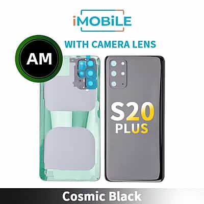Samsung Galaxy S20 Plus (G985) Back Cover With Camera Lens [Aftermarket] [Cosmic Black]