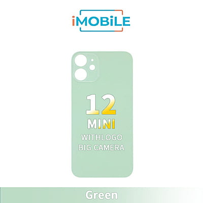 iPhone 12 Mini Compatible Back Cover Glass Big Camera Hole [Green]