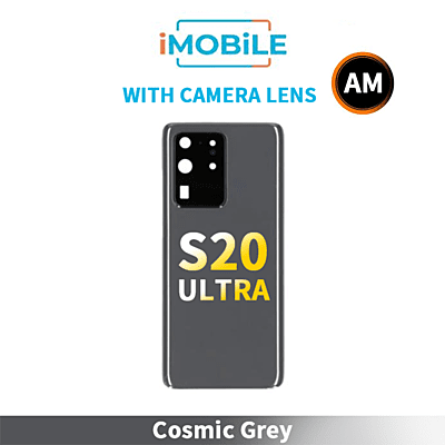 Samsung Galaxy S20 Ultra 5G G988 Back Cover Aftermarket with Camera Lens [Cosmic Grey]