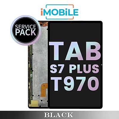 Samsung Galaxy Tab S7 Plus 12.4 T976 / T970 LCD and Touch Digitizer Screen [Black] [Service Pack] GH82-23407A