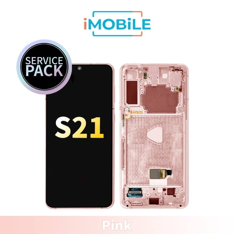 Samsung Galaxy S21 (G991) LCD Touch Digitizer Screen [Service Pack] [Pink] GH82-24544D