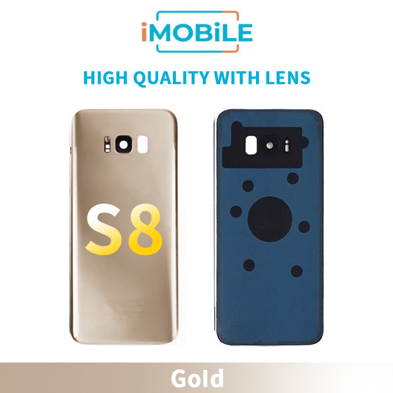 Samsung Galaxy S8 Back Cover [High Quality with Lens] [Gold]