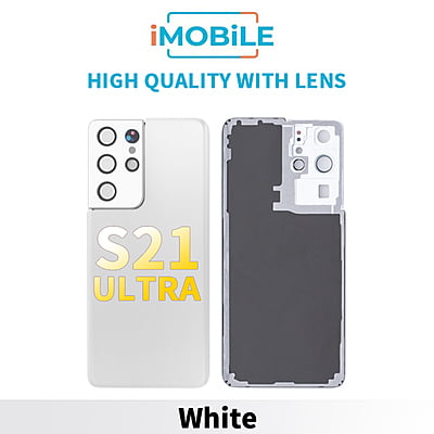 Samsung Galaxy S21 Ultra G998 Back Cover [High Quality with Lens] [Phantom Silver]