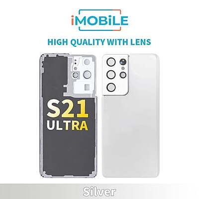 Samsung Galaxy S21 Ultra (G998) Back Cover [High Quality With Lens] [Silver]