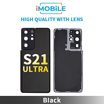 Samsung Galaxy S21 Ultra G998 Back Cover [High Quality with Lens] [Black]