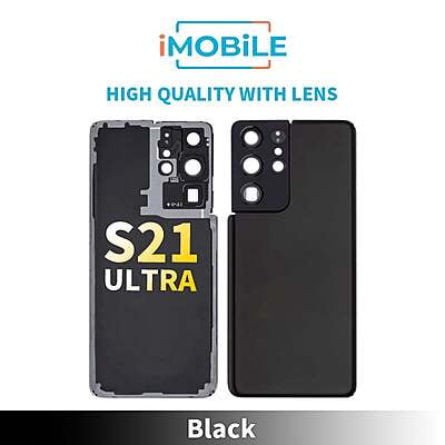 Samsung Galaxy S21 Ultra (G998) Back Cover [High Quality With Lens] [Black]