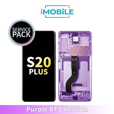 Samsung Galaxy S20 Plus G985 LCD Touch Digitizer Screen [Service Pack] [Purple BTS Version] GH82-22134K GH82-31441K