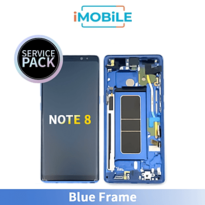Samsung Galaxy Note 8 N950 LCD Touch Digitizer Screen [Blue Frame] Service Pack