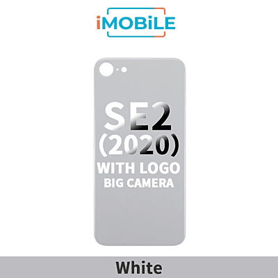iPhone SE 2020 Compatible Back Cover [White] with Big Camera Hole