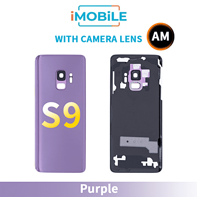 Samsung Galaxy S9 Back Cover Aftermarket With Camera Lens [Purple]