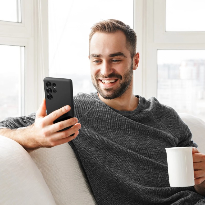 iShield [MagSafe] Liquid Silicon Snap Case, Samsung s26 Ultra [Black]